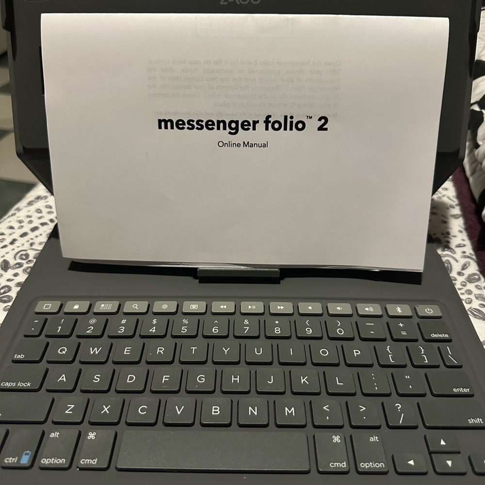 ZAGG Messenger Folio 2 Black Tablet Keyboard for iPad